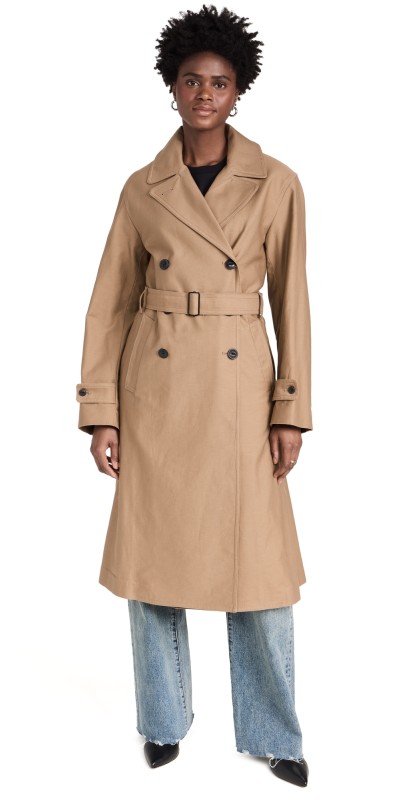 rag & bone Theresa Trench Coat Tobacco