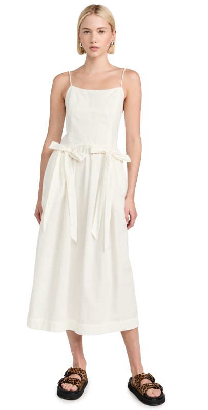 Damson Madder Penelope Dress White