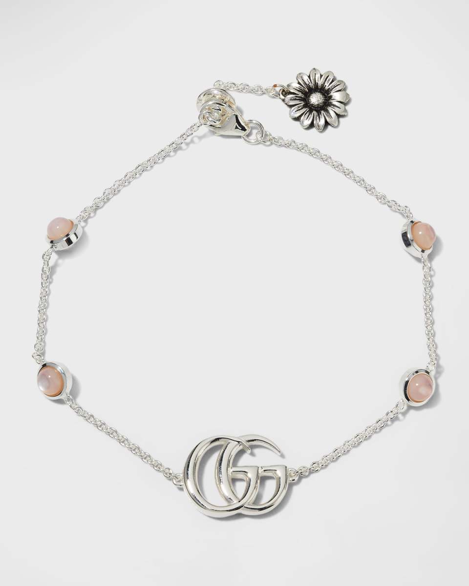 GG Marmont Bracelet with Pink Resin