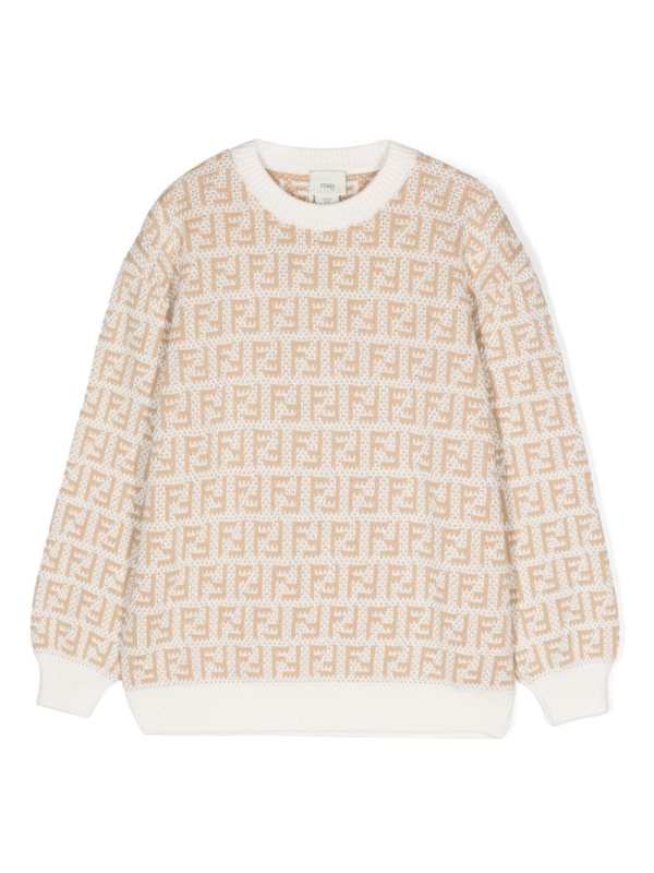 intarsia-knit logo jumper