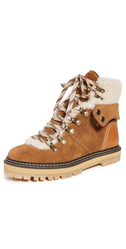 See by Chloe Eileen Low Boots Tan