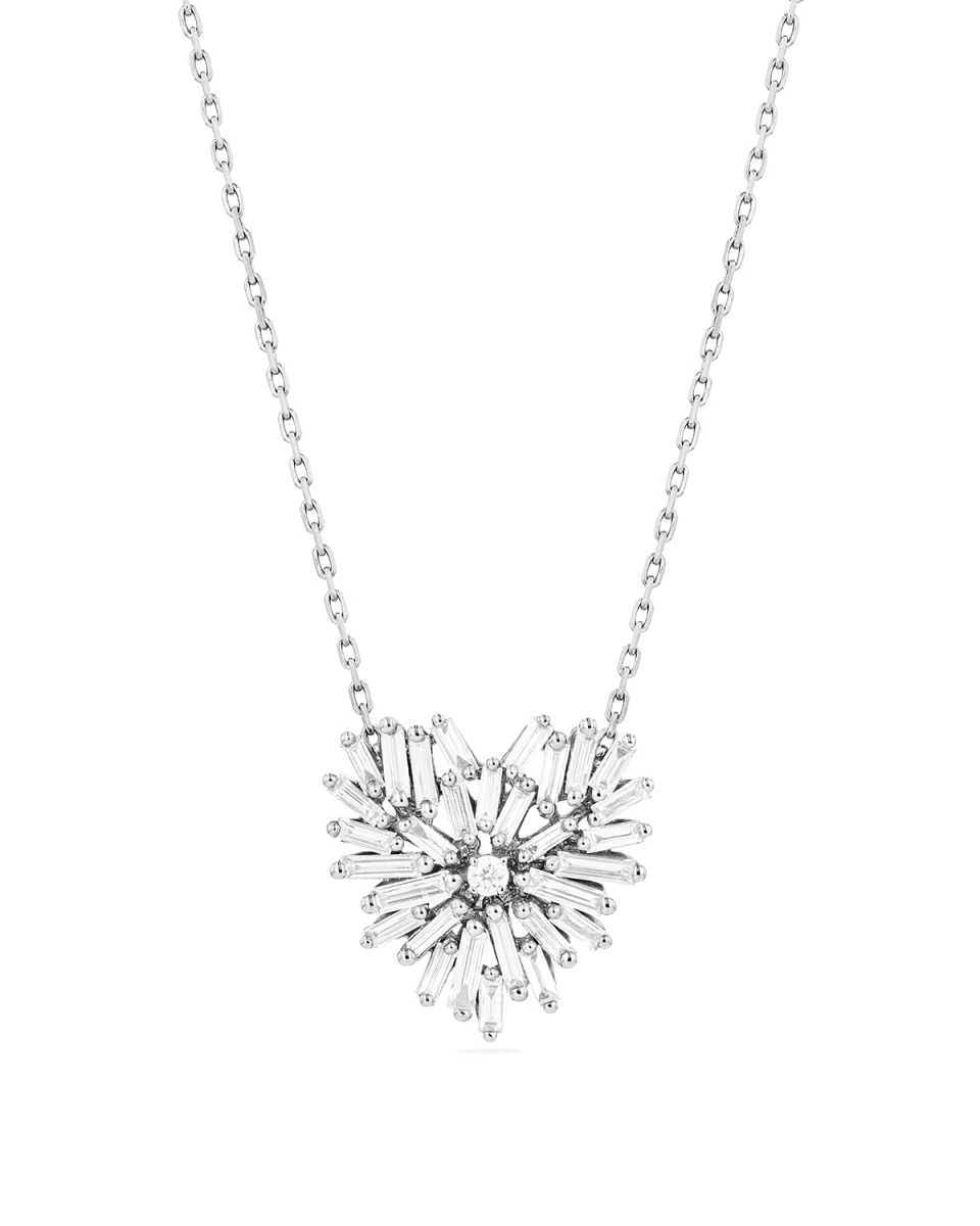 18k Diamond Small Angel Heart Necklace