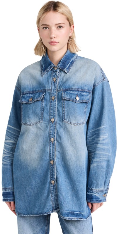 Juun. J Over Fit Denim Shirt Blue