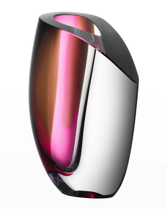 Mirage Vase, Grey/Red