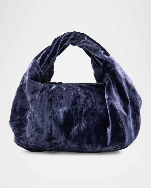 Twister Velvet Top-Handle Bag