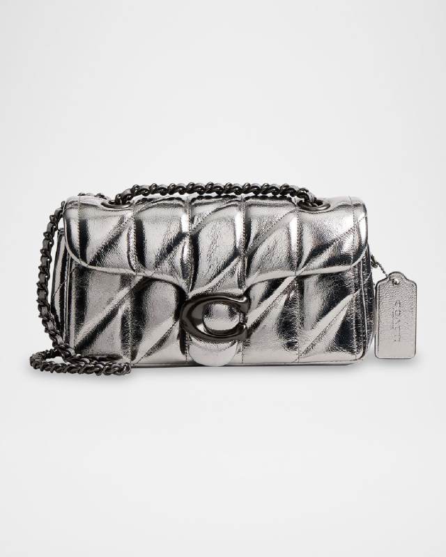 Tabby 20 Quilted Metallic Leather Shoulder Bag