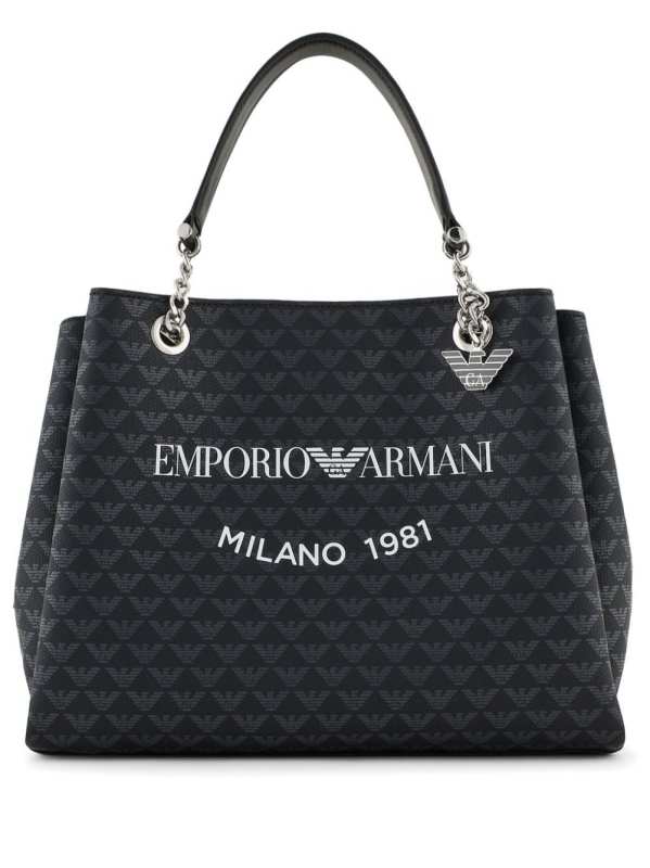 Milano 1981 logo-print tote bag