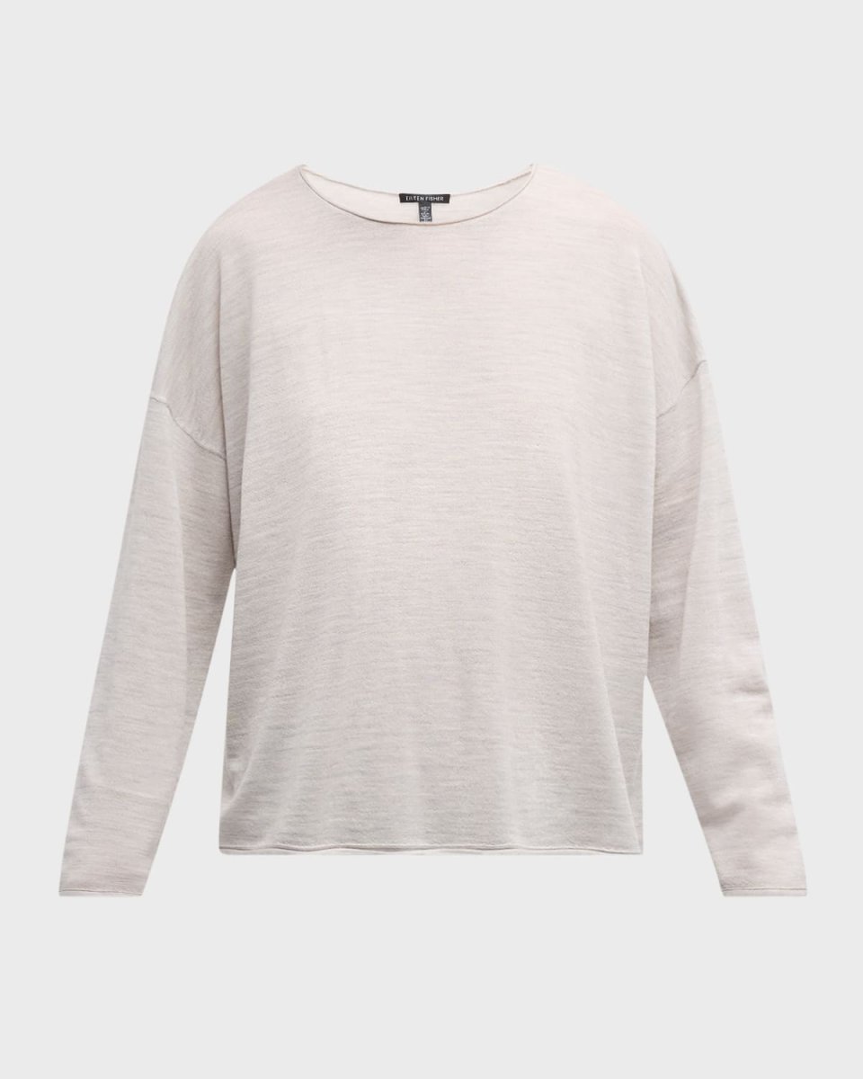 Petite Crewneck Merino Wool Pullover