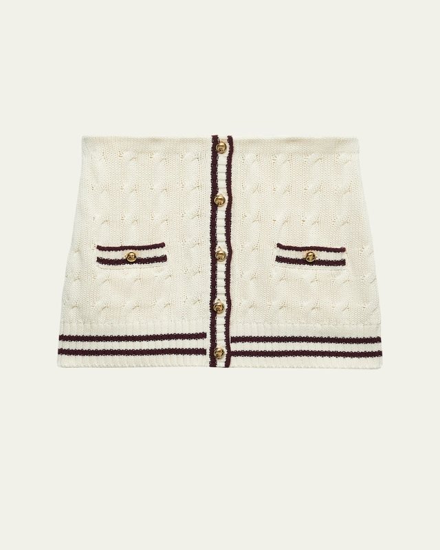 Cotton Knit Mini Skirt