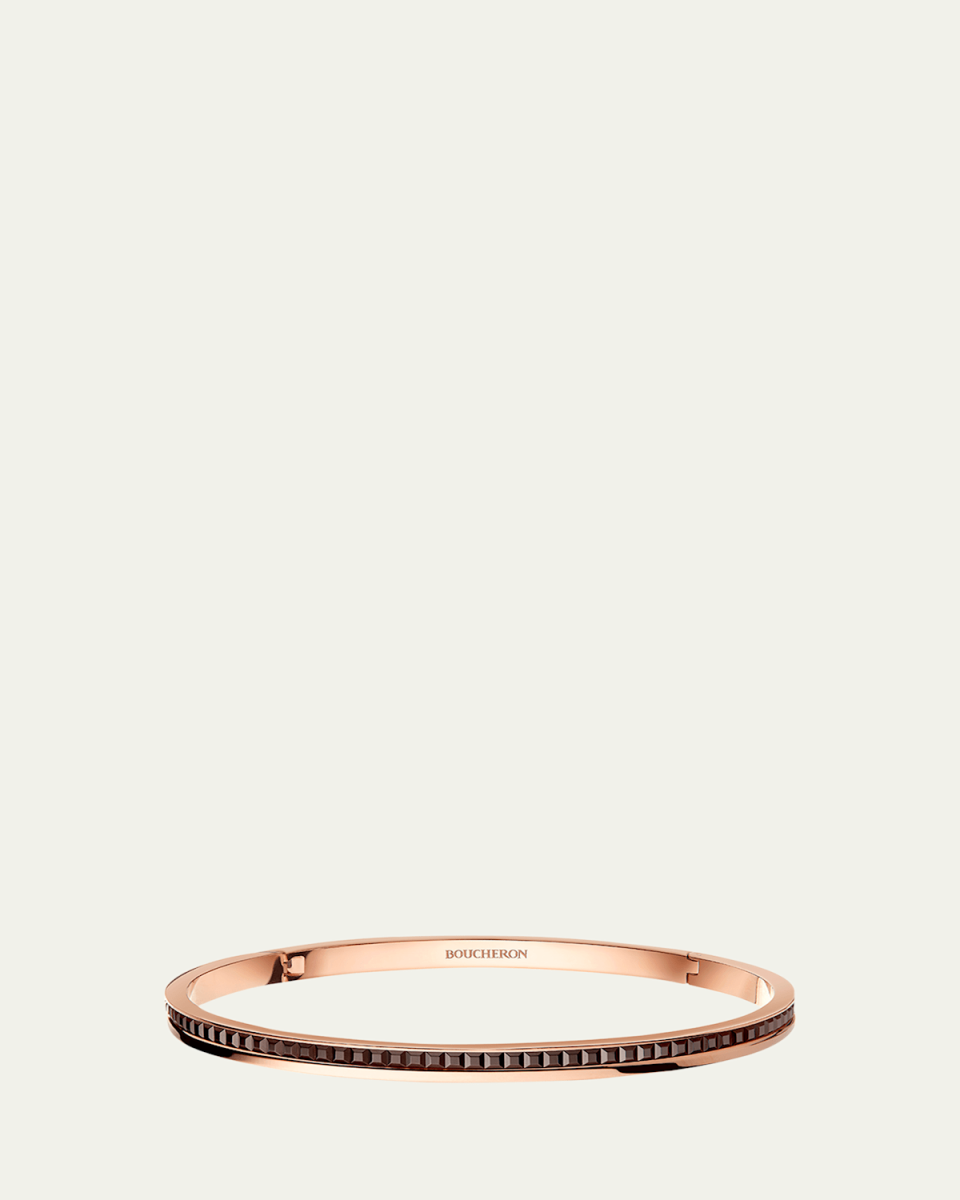 Quatre Classique 18K Gold Bracelet with Brown PVD