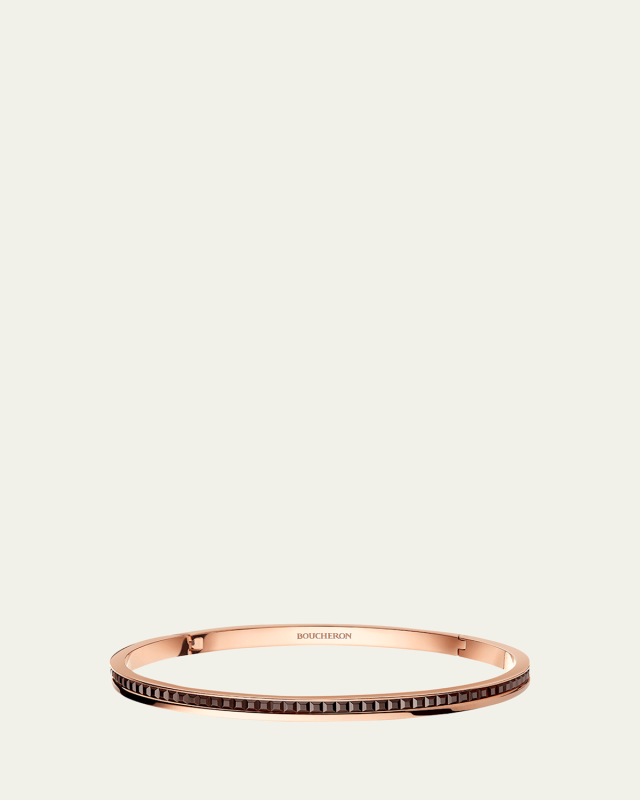 Quatre Classique 18K Gold Bracelet with Brown PVD