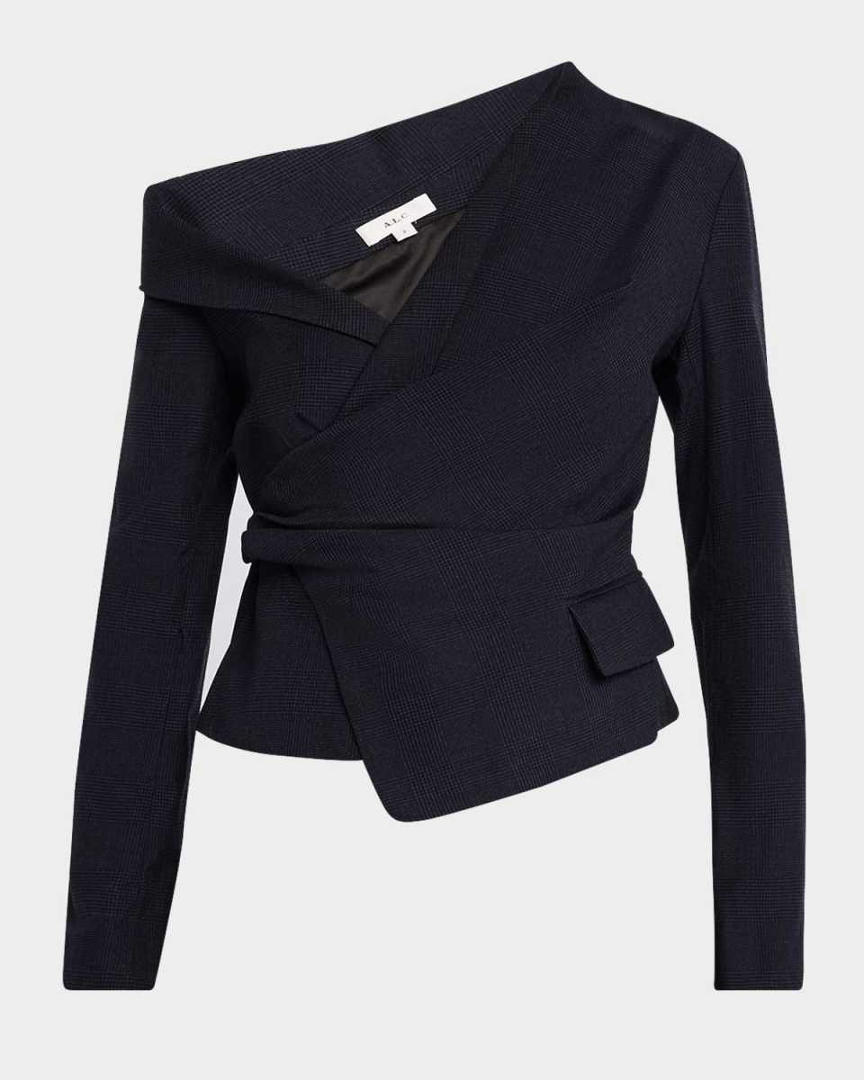 Skyla Asymmetric Long-Sleeve Top