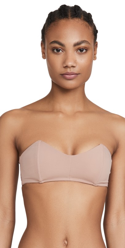 Fleur du Mal Bandeau Bra Black