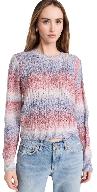 Scotch &odapace Dye Crew Neck Pullover Cherry Lipstickpace Dye