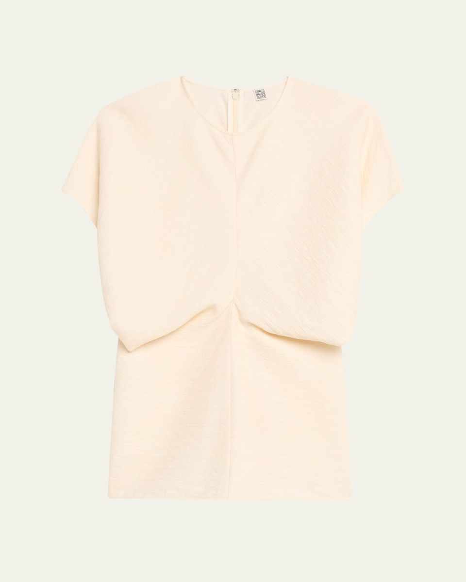 Slouch Waist Short-Sleeve Top
