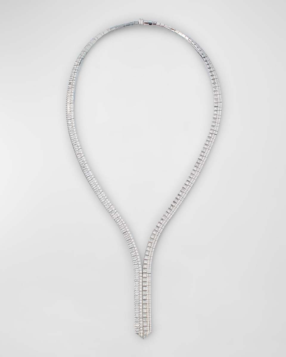 Quatre 18K Gold Radiant Edition Diamond Y Necklace
