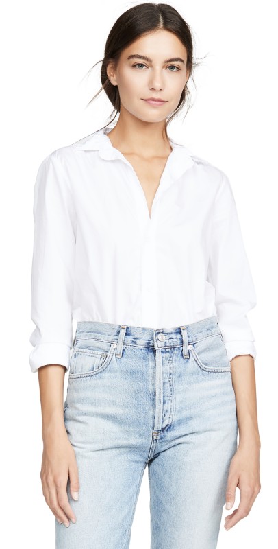 Frank & Eileen Frank Poplin Button Down Shirt White