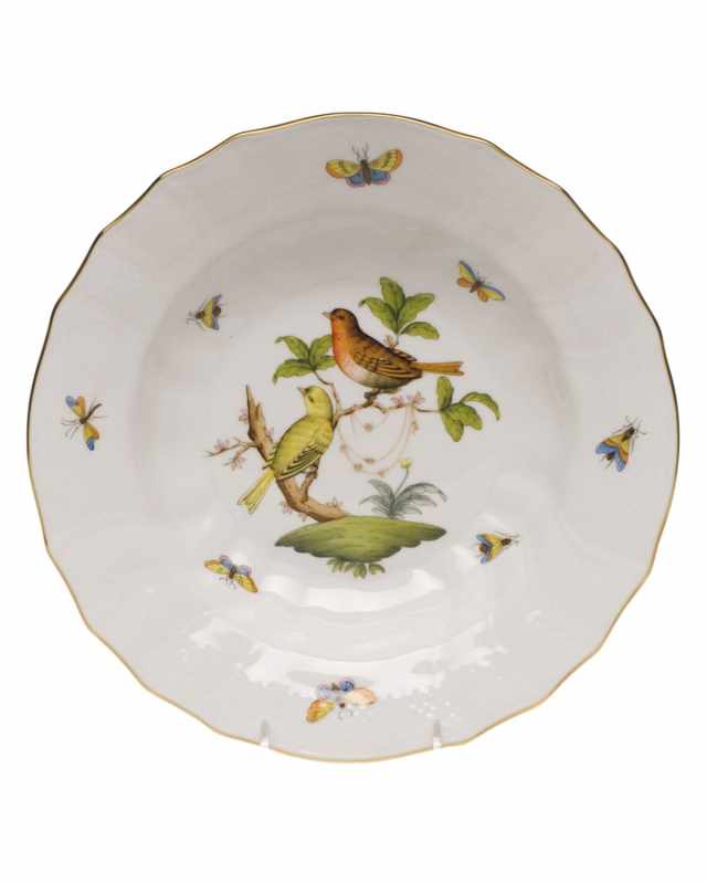 Rothschild Bird Motif 06 Rim Soup Bowl