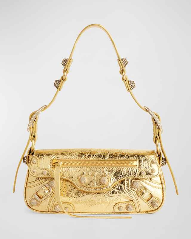 Le Cagole XS Sling Bag Metallized With Rhinestones