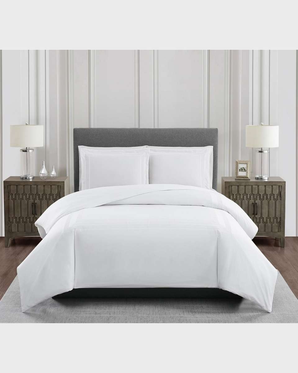 Bristol Embroidered 3-Piece Duvet Set,