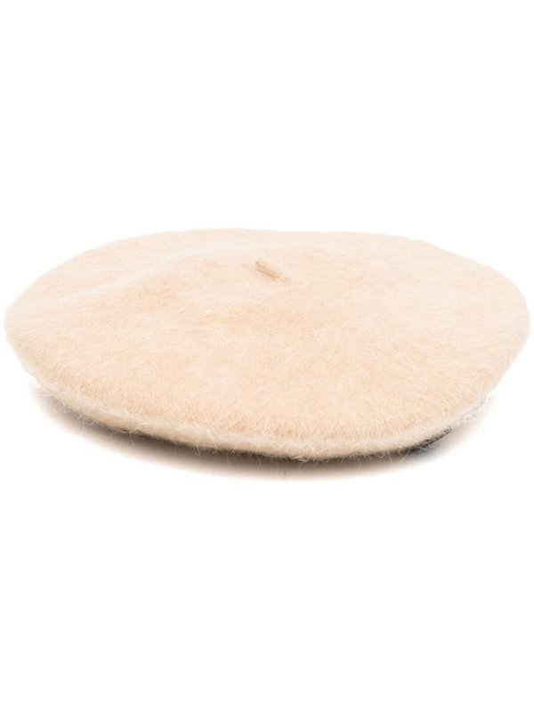 flat-peak beret hat