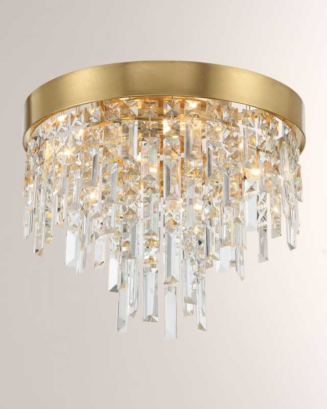 Winfield 4-Light Antiqued Gold Ceiling Mount