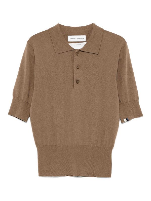 Extreme Cashmere Polo - Marron Clair