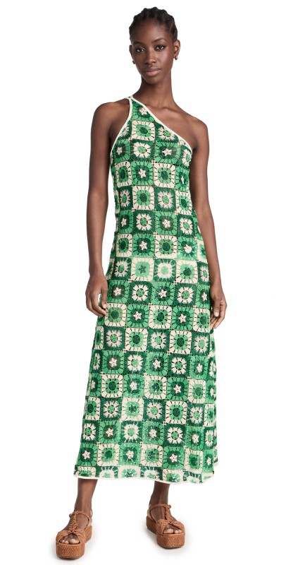 Johanna Ortiz Lemongrass Ankle Dress Green