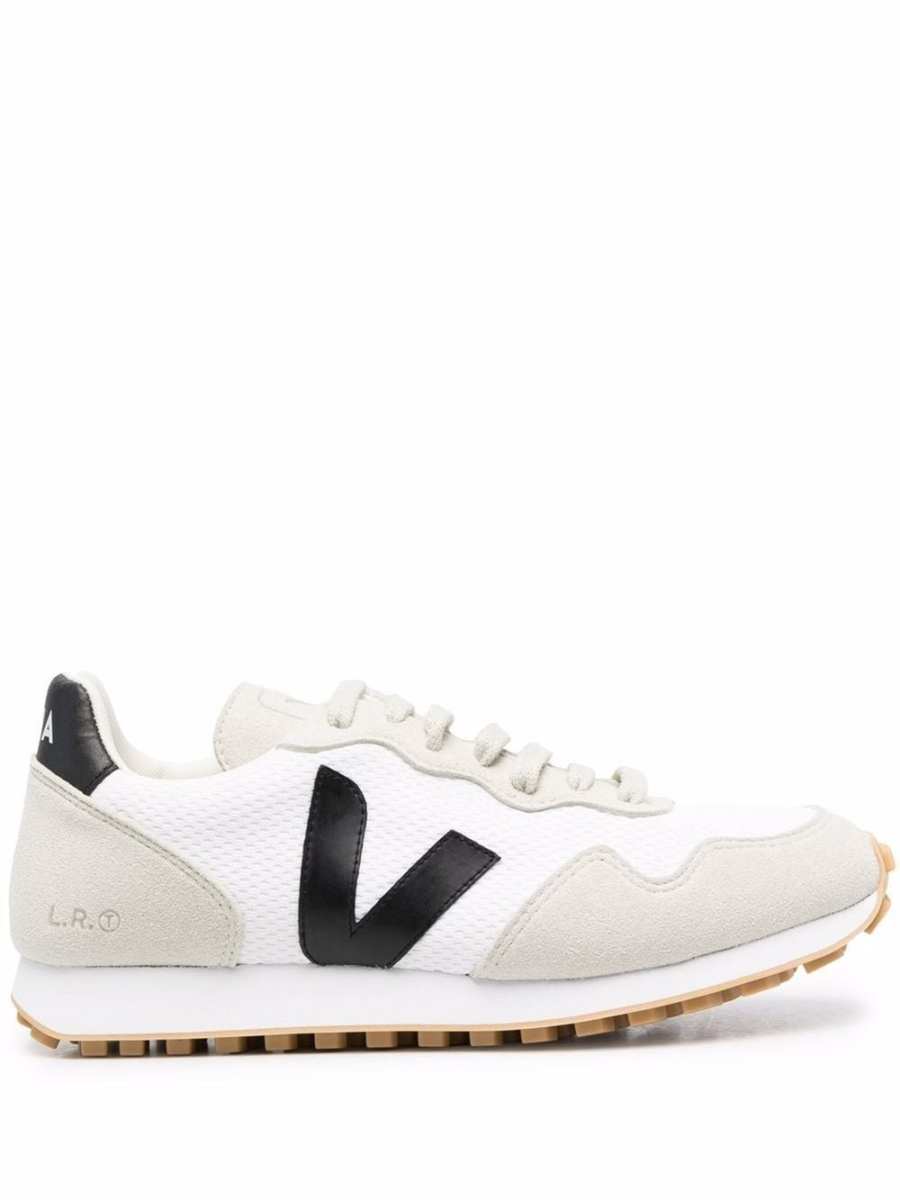 logo suede sneakers