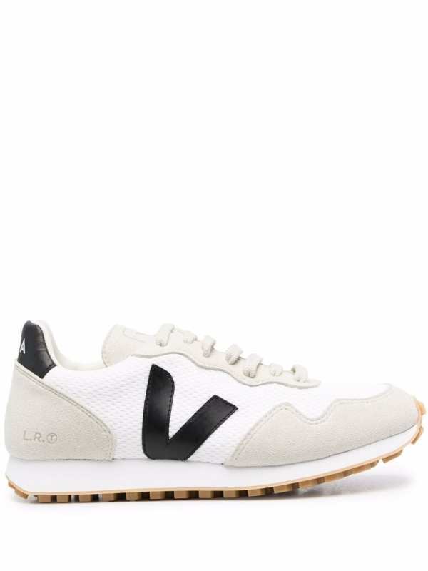 logo suede sneakers