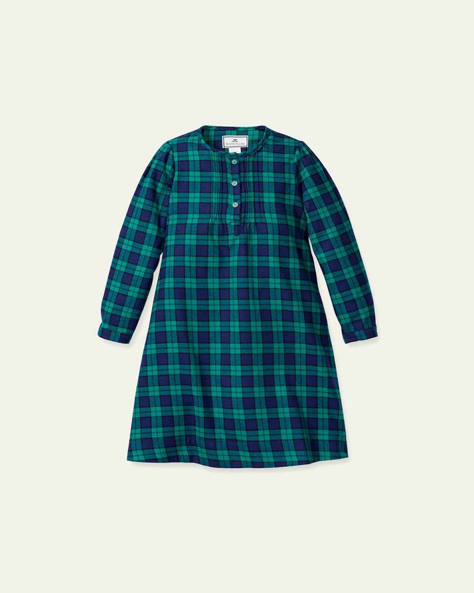 Girl's Beatrice Highland Tartan Nightgown, Size 6M-14