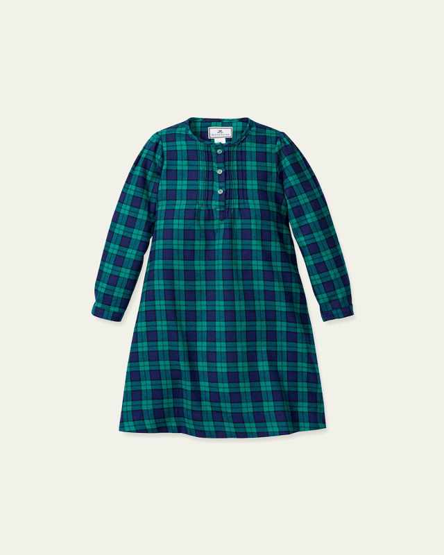 Girl's Beatrice Highland Tartan Nightgown, Size 6M-14