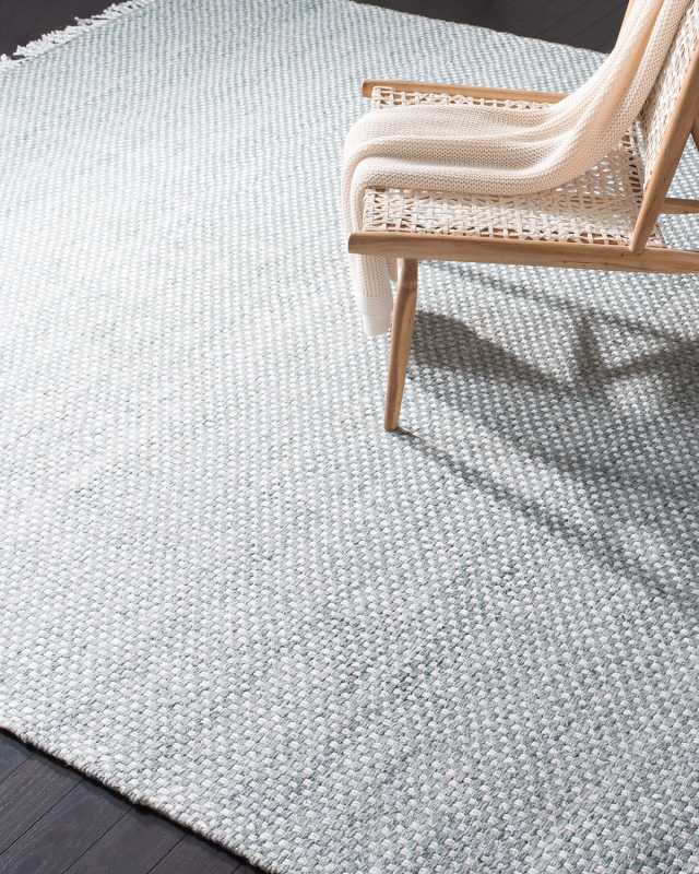 Amalie Sage Hand-Woven Flat Weave Rug, 3' x 8'