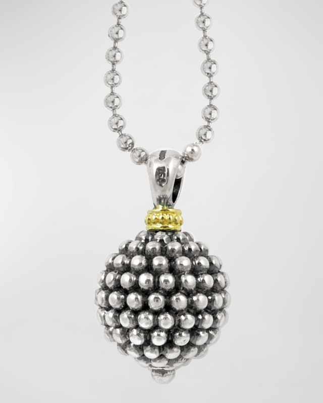 Caviar Forever Ball Pendant Necklace, 34"L