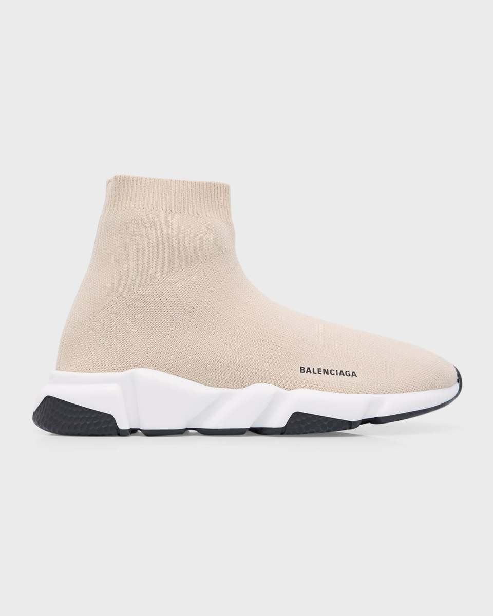 Kid's Two-Tone Knit Sock Trainer Sneakers