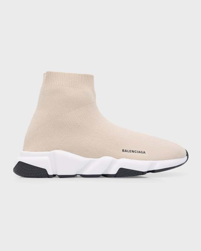 Kid's Two-Tone Knit Sock Trainer Sneakers