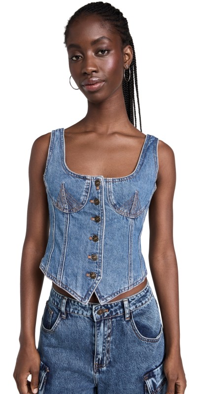 Lioness After Hours Corset Blue Denim
