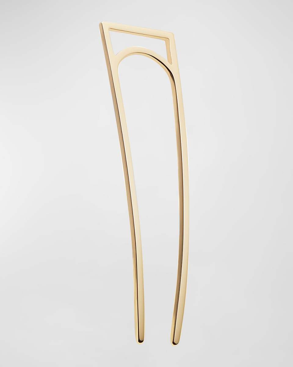 Geometric Gold Plated Metal Hair Stick
