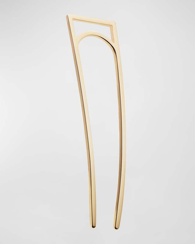 Geometric Gold Plated Metal Hair Stick
