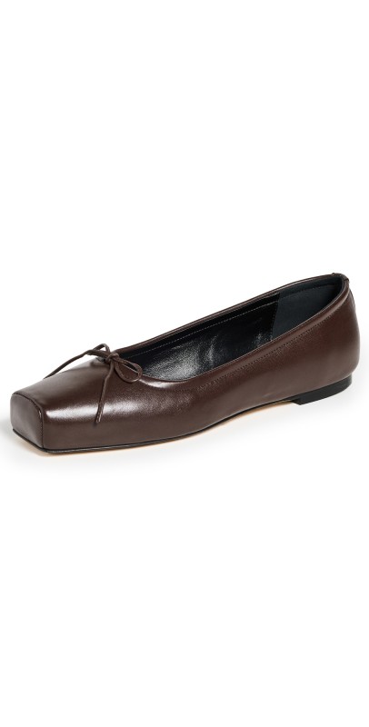 AEYDE Gabriella Ballet Flats Moka