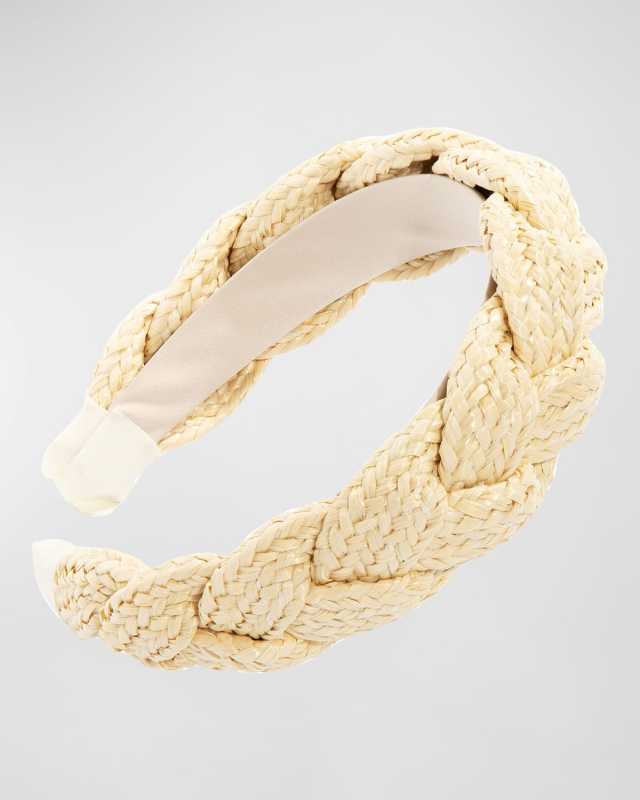 Braided Straw Headband