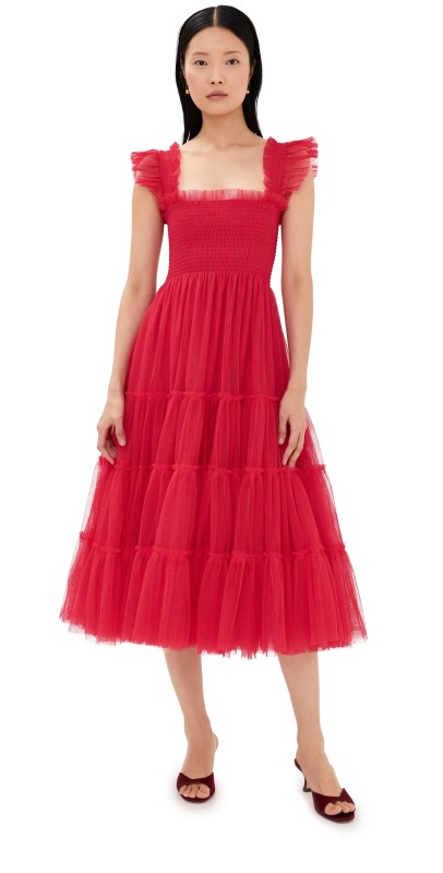 Hill House Home The Collector's Edition Ellie Nap Dress Red Tulle