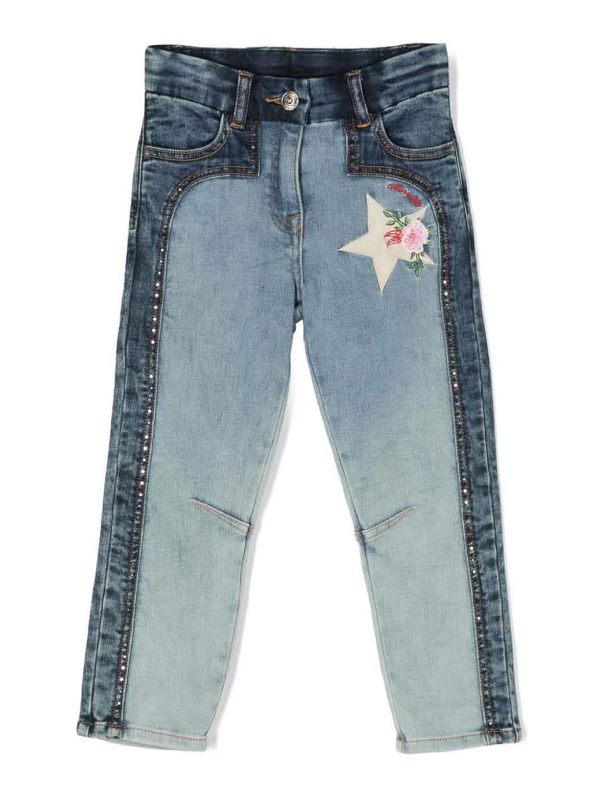 Monnalisa Bebè Jean Bootcut - Bleu