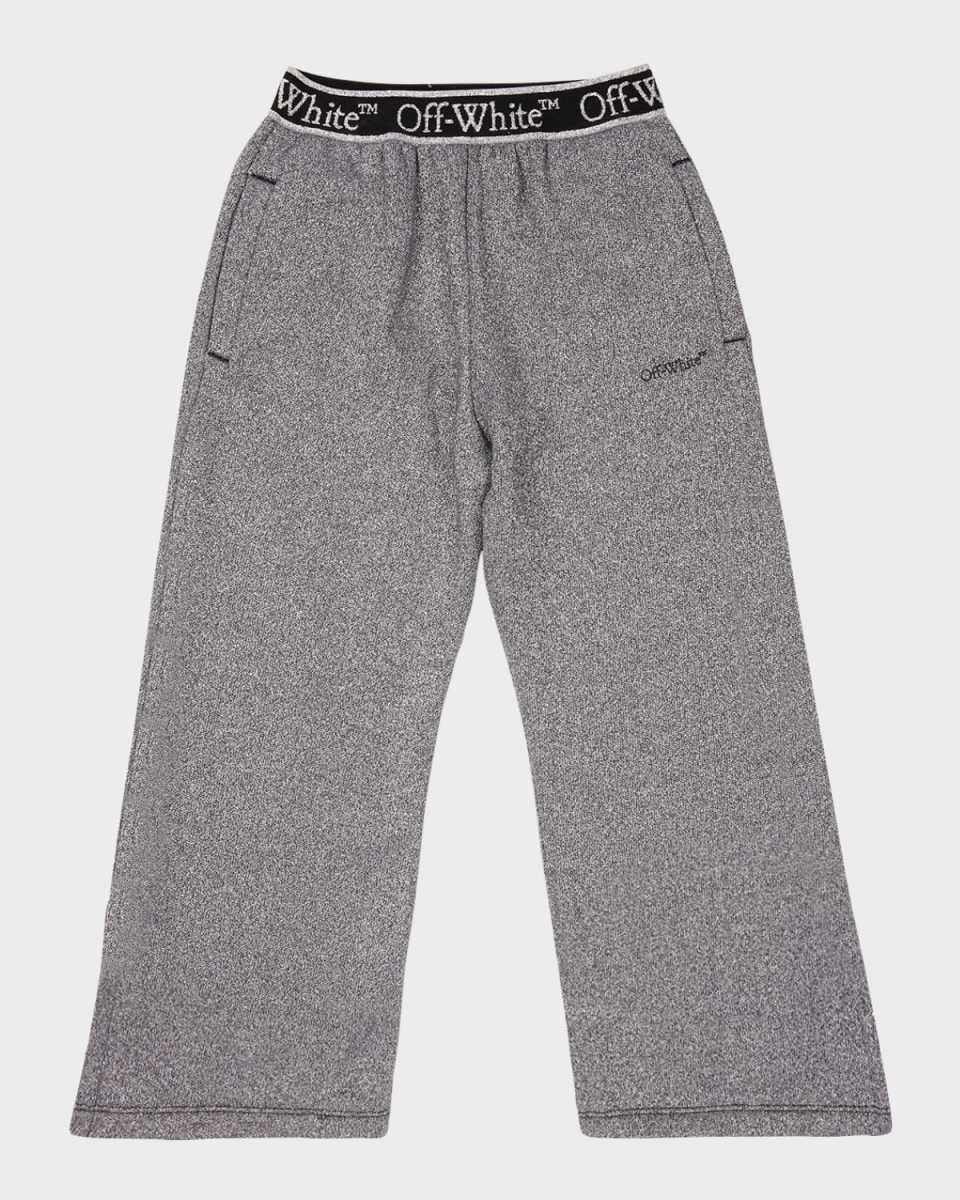 Girl's Bookish Logo Tape Pants, Size 4-12