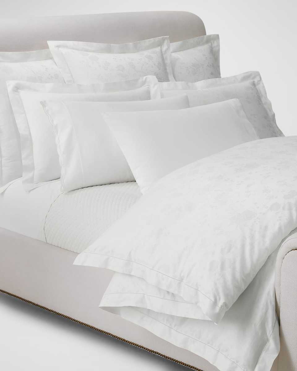Organic Cotton Bethany Jacquard Duvet Cover, FULL-QUEEN
