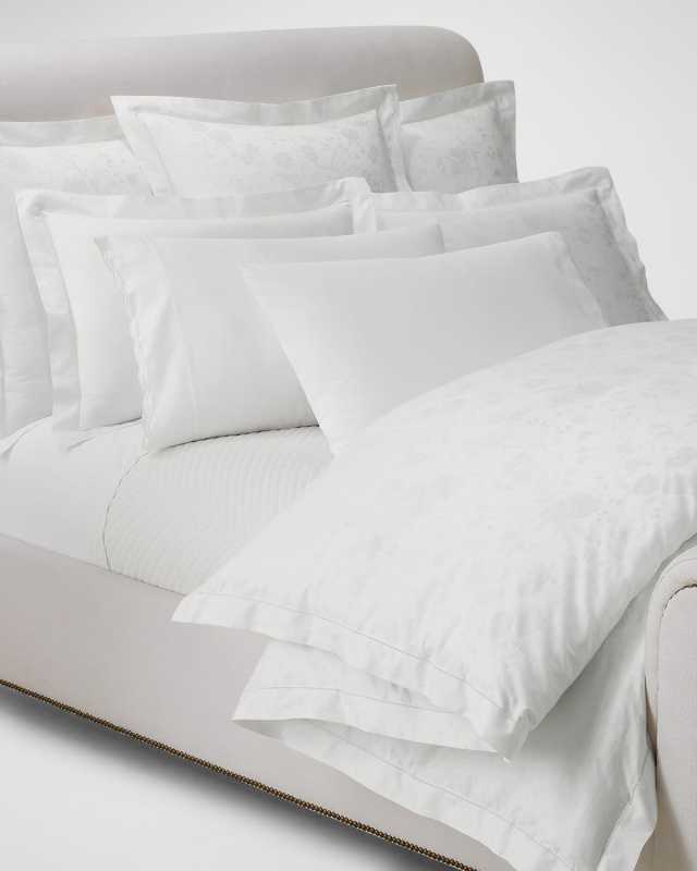 Organic Cotton Bethany Jacquard Duvet Cover, FULL-QUEEN