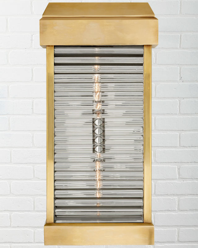 Dunmore Large Curved Glass Wall Sconce