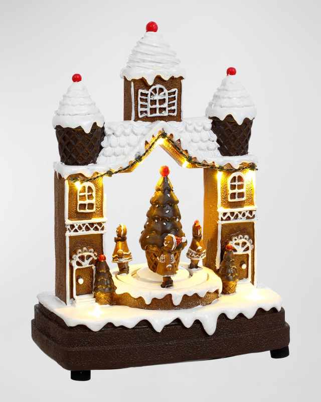 Musical Gingerbread House, 8x10"