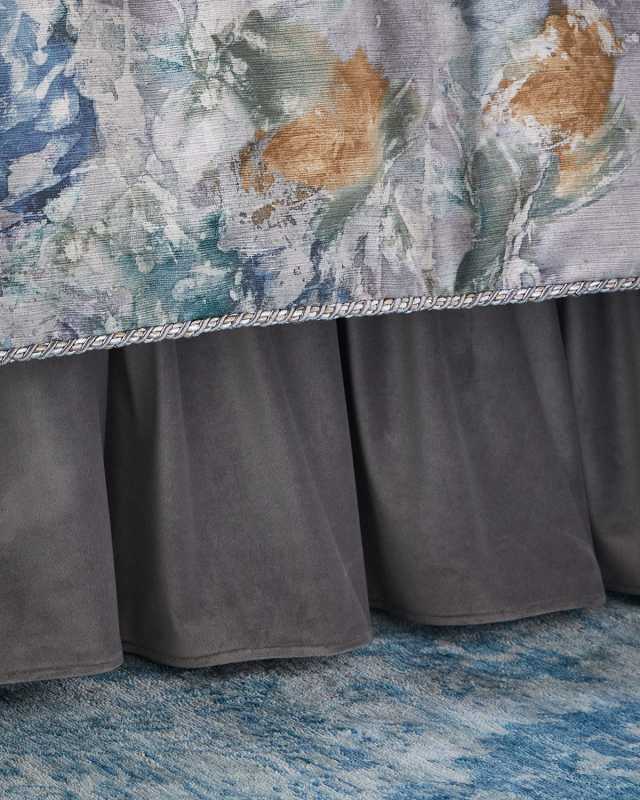 Cloe Velvet Ruffled Bed Skirt,