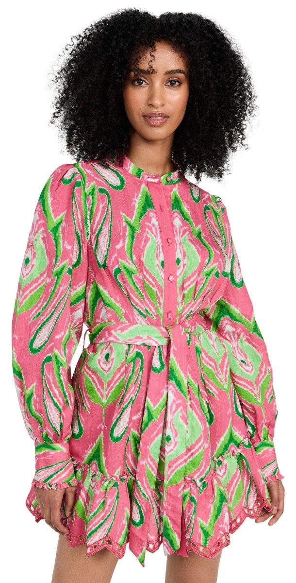 Hemant and Nandita Indu Short Dress Pink